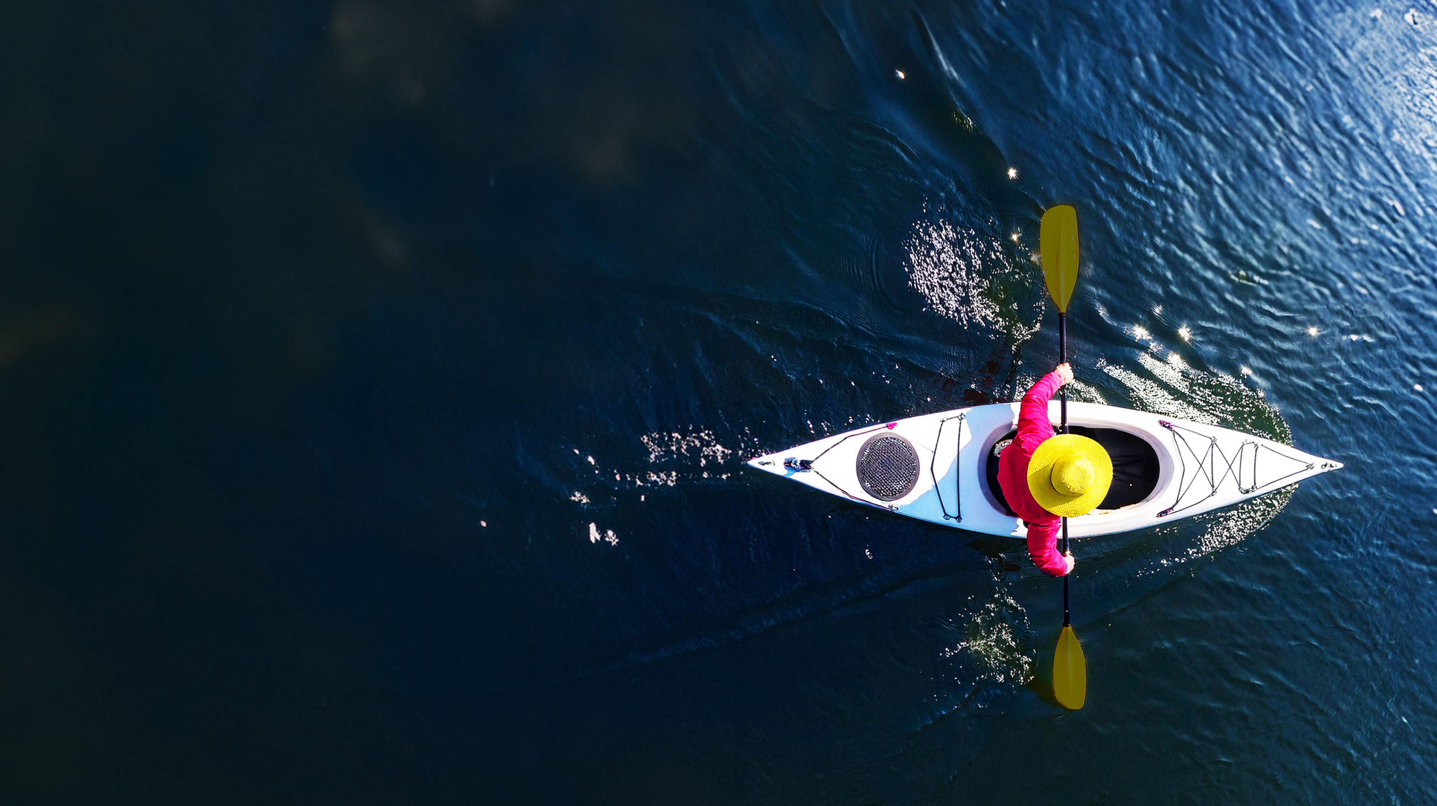 Image of person kayaking